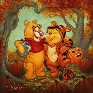 Winnie & Tigger Costumes DIY 5D Full Round Drill Diamond Painting